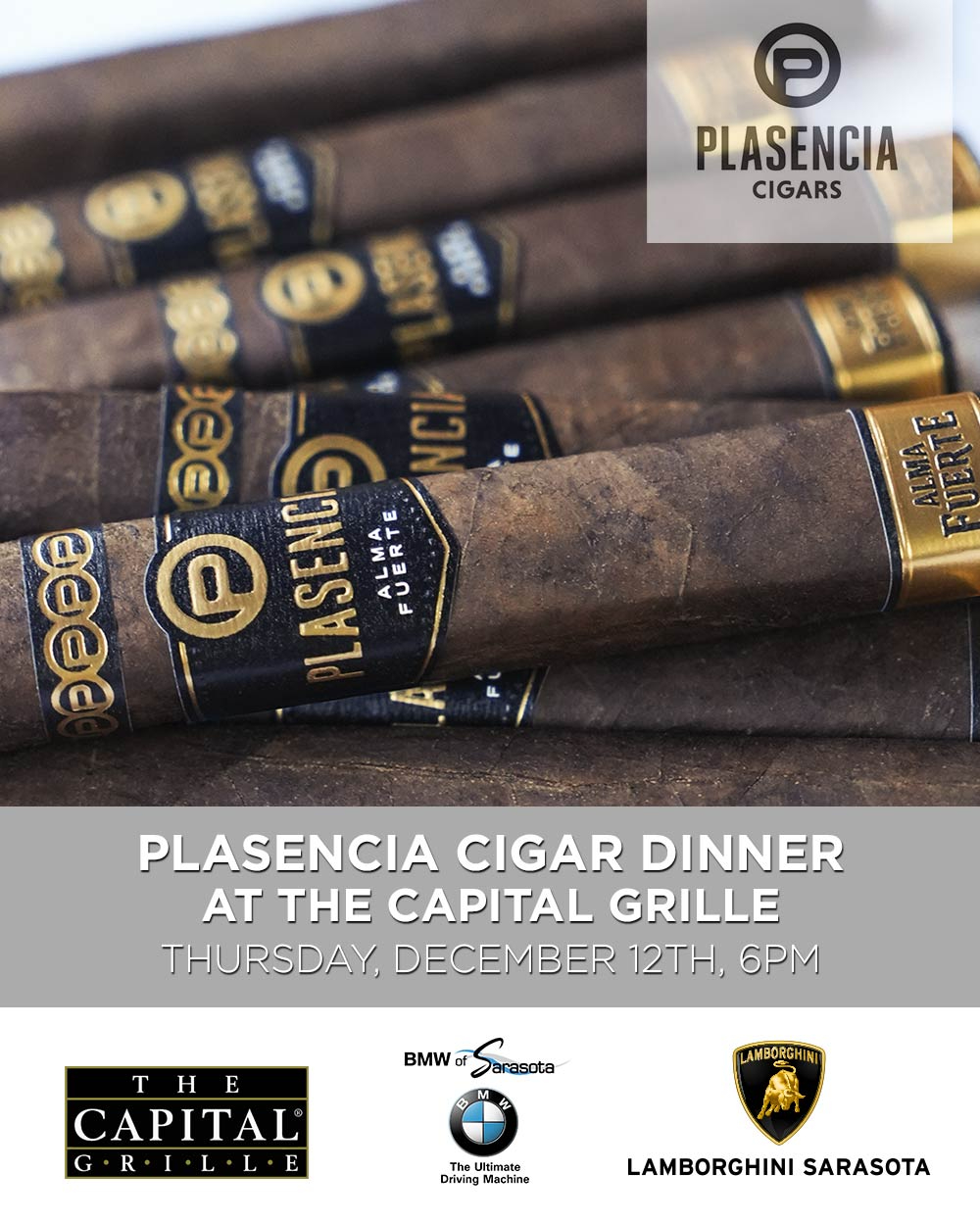 Plasencia Cigar Dinner at Capital Grille